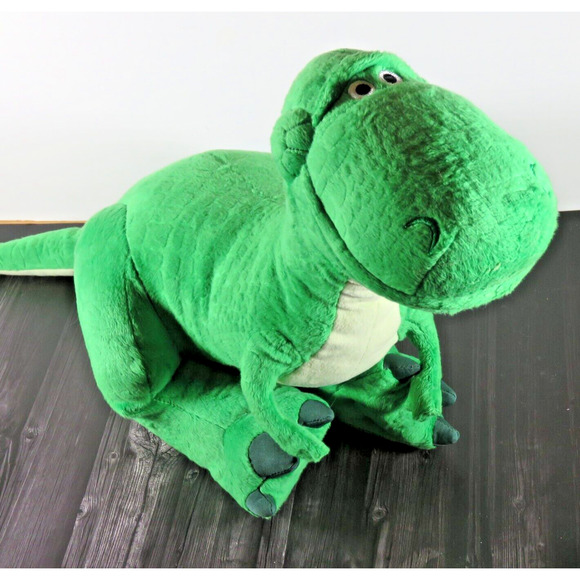 Rex T-Rex Dinosaur Toy Story Disney Store Plush Pixar Green Stuffed Animal - Picture 15 of 16
